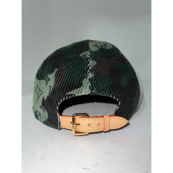 Louis Vuitton Easy Fit Camo Kaki Green Black LV Logo Sun Cap Baseball Hat 58cm - Picture 8 of 12